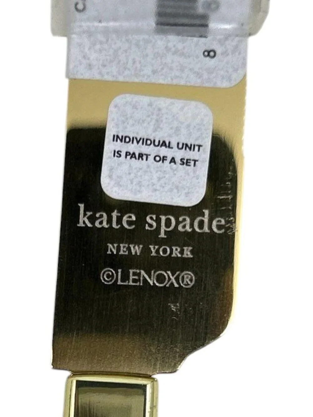 KATE SPADE NEW YORK LENOX CAKE SERVER KNIFE GOLD DESSERT SET YES TO THAT 2 PCS